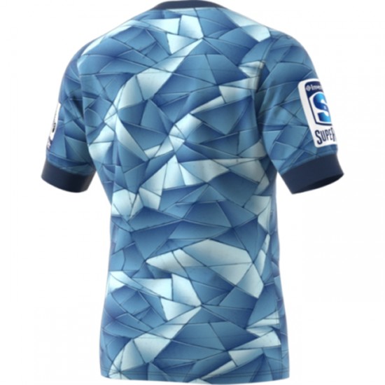Camisola Auckland Blues Rugby Equipamento Primeiro 2020 Manga Curta